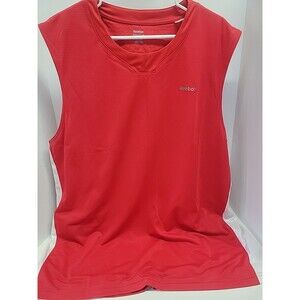 Reebok Basketball Sleeveless V-Neck‎ Shirt Men's 2XL Jersey Red